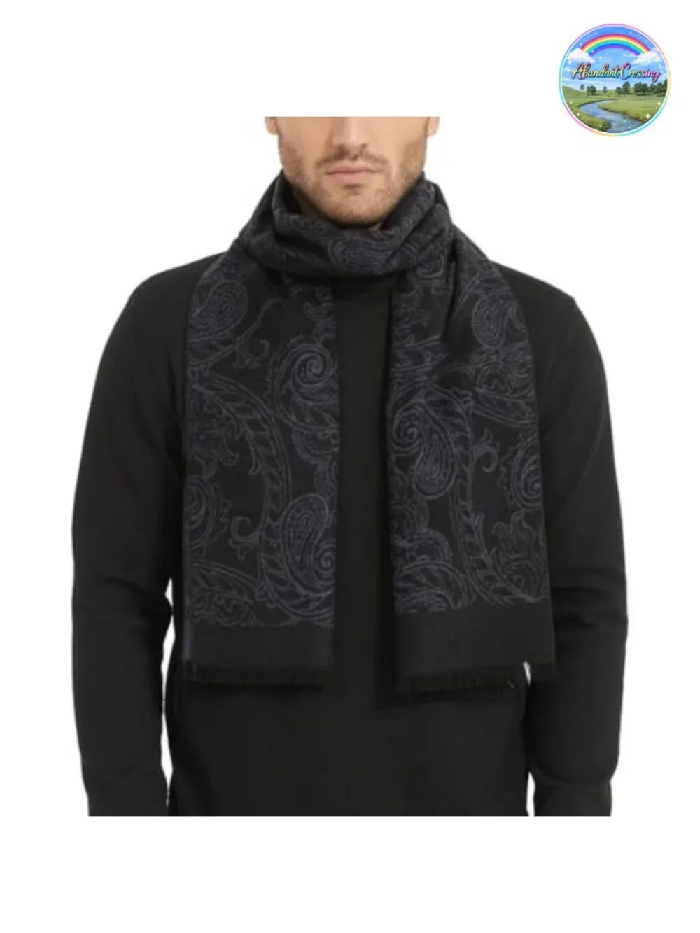 Men's 100% Pure Silk Scarf Winter Luxury Soft Wrap
